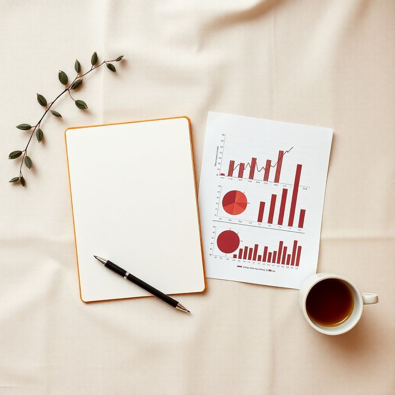 Editorial overhead flat-lay of a strategic planning session on cream linen
